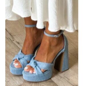 Denim Platform heel - 6.5- Shop Talulah